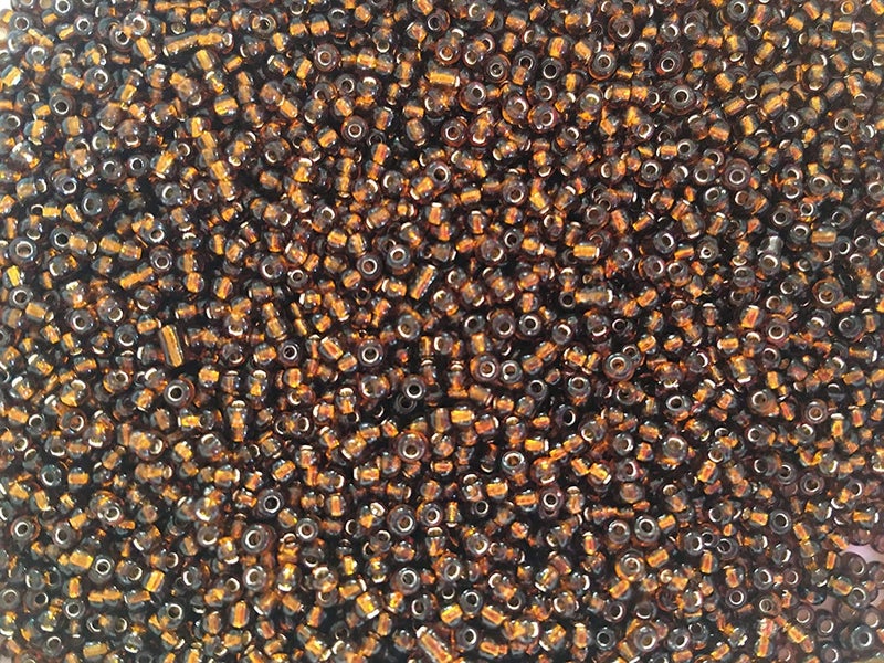 Golden Leaf Seed Beads Size:11/0 50 gr / 1.76 oz (Clear) - Image 2